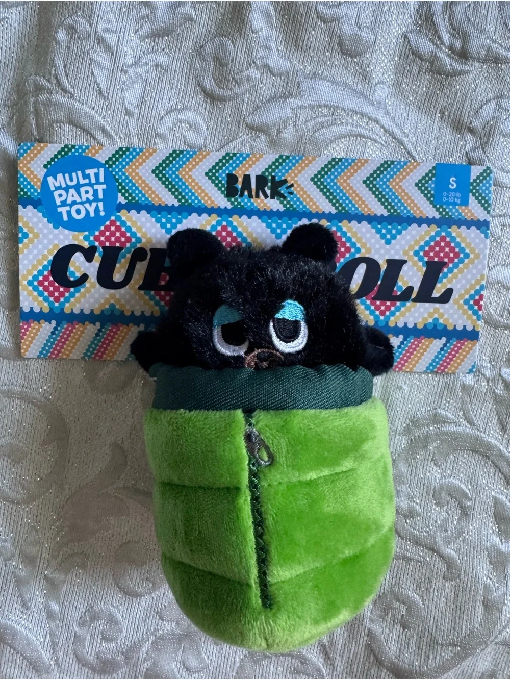 BARK Cub Roll Multi-Part Dog Toy – Plush Hide & Seek Interactive Toy